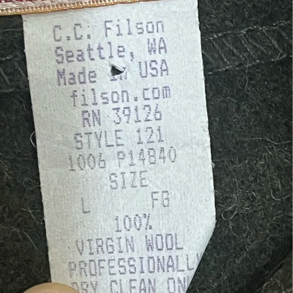 Filson Wool Vest Liner in Forest Green - Picture 7 of 10